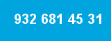 932 681 45 31 932 681 45 31